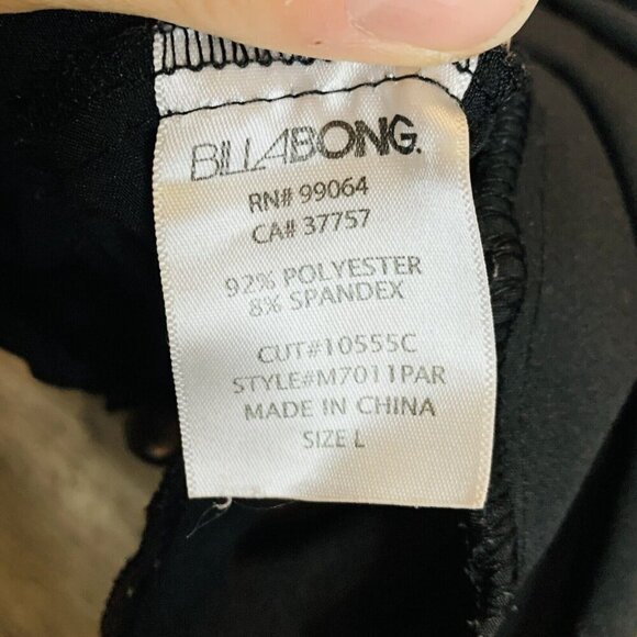 Billabong Jacket Mens Large Black Grey Hooded Stretch Full Zip Platinum X - Picture 13 of 15